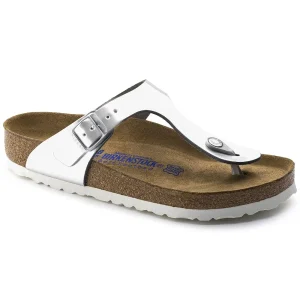 Gizeh Soft Footbed Leather Metallic Silver