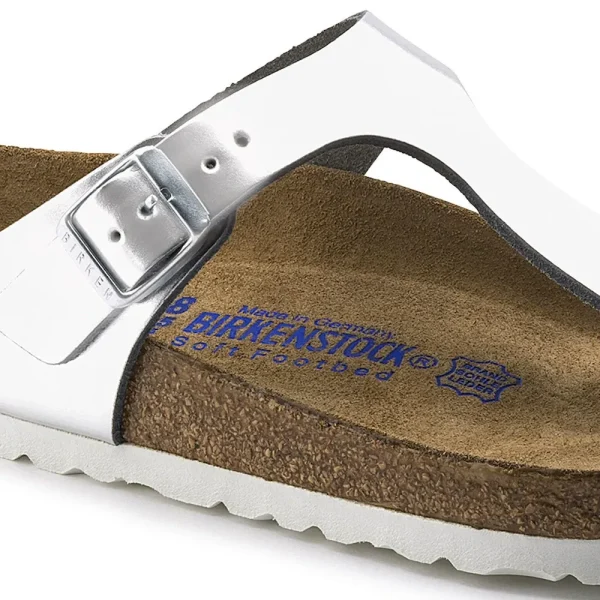 Gizeh Soft Footbed Leather Metallic Silver - Image 8