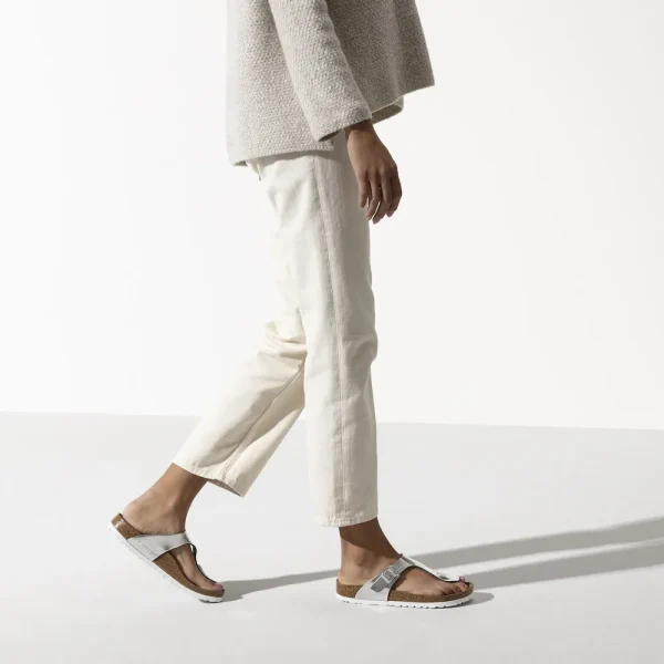 Gizeh Soft Footbed Leather Metallic Silver - Image 2