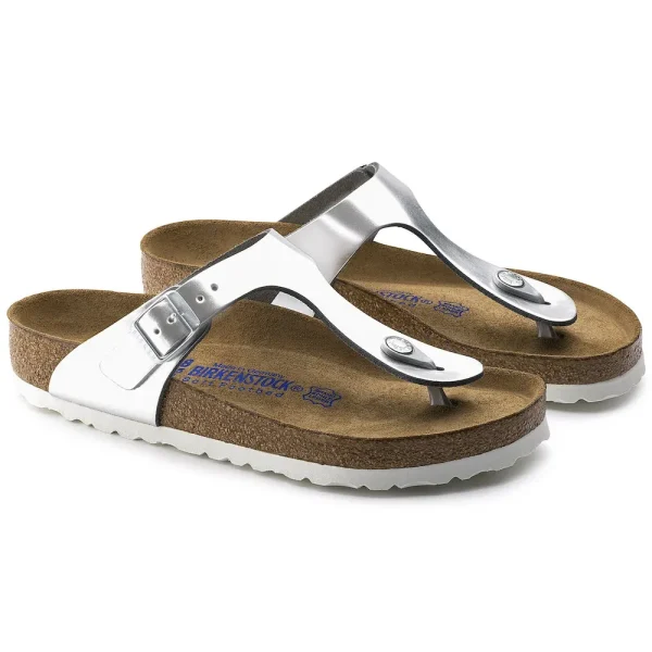 Gizeh Soft Footbed Leather Metallic Silver - Image 6