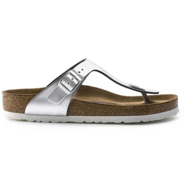 Gizeh Soft Footbed Leather Metallic Silver - Image 7