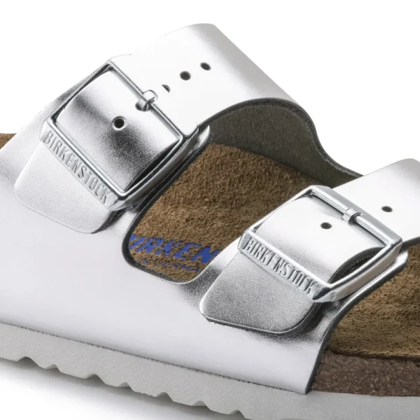 Arizona Soft Footbed Leather Metallic Silver - Image 8