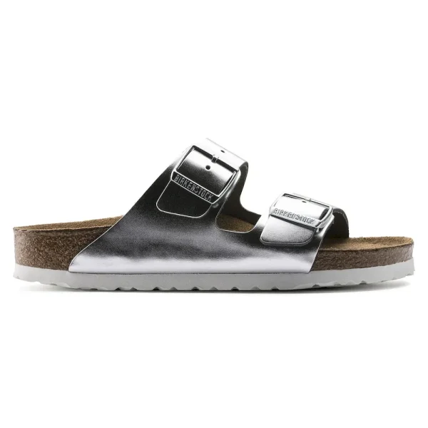 Arizona Soft Footbed Leather Metallic Silver - Image 7