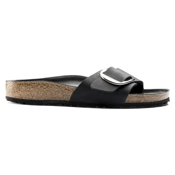 Madrid Big Buckle Oiled Leather Black - Image 7