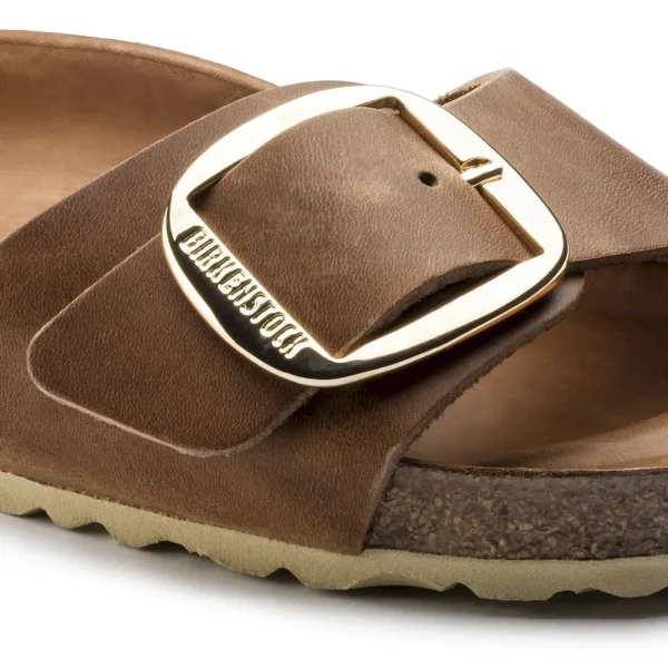 Madrid Big Buckle Oiled Leather Cognac - Image 8