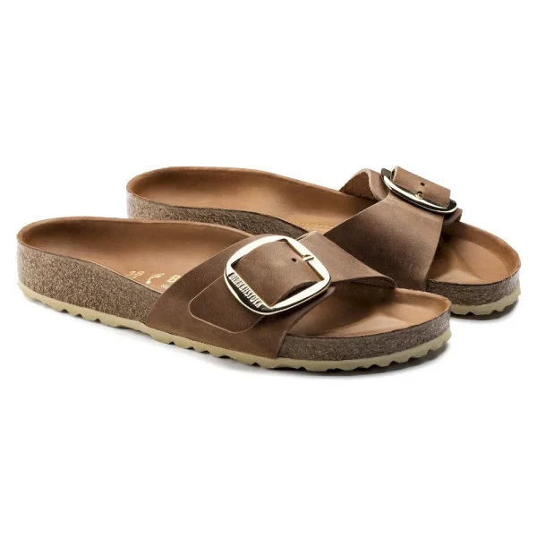 Madrid Big Buckle Oiled Leather Cognac - Image 6