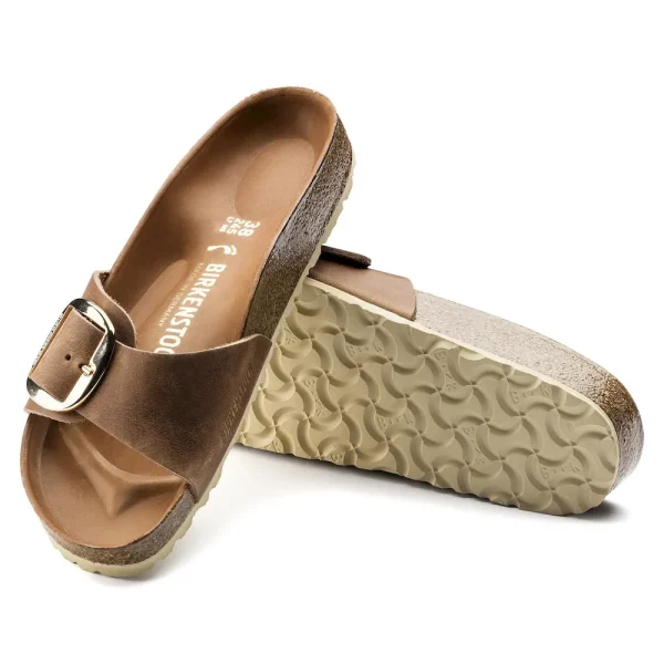 Madrid Big Buckle Oiled Leather Cognac - Image 4