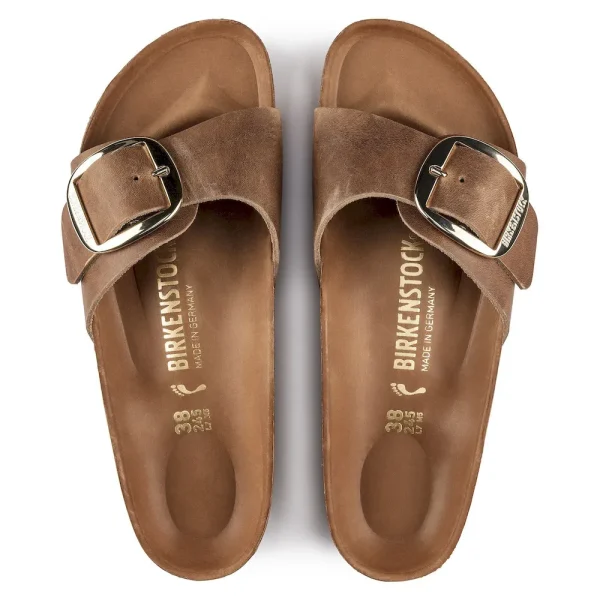 Madrid Big Buckle Oiled Leather Cognac - Image 5