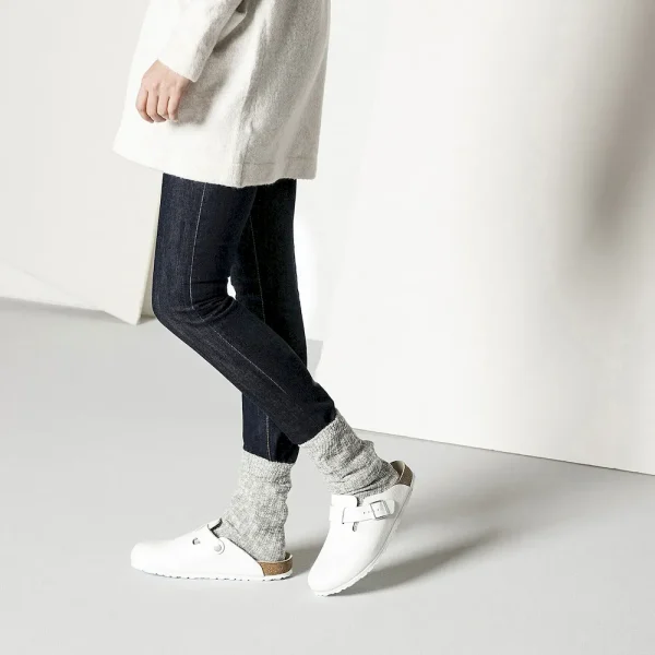 Cotton Slub Women Cotton-Polyamide-Elastane Gray/White - Image 2