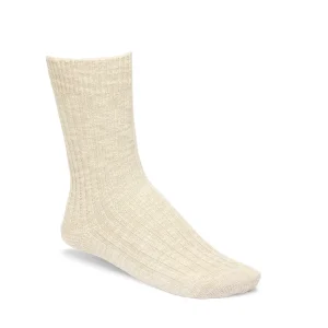 Cotton Slub Women Cotton-Polyamide-Elastane Beige/White