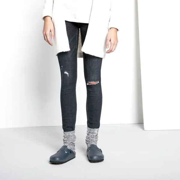 Cotton Slub Women Cotton-Polyamide-Elastane Blue/White - Image 2