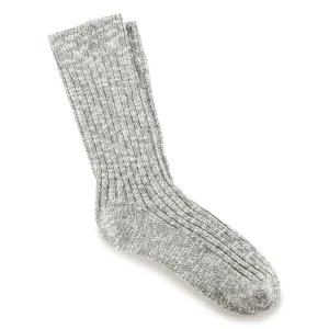 Cotton Slub Men Cotton-Polyamide-Elastane Gray/White