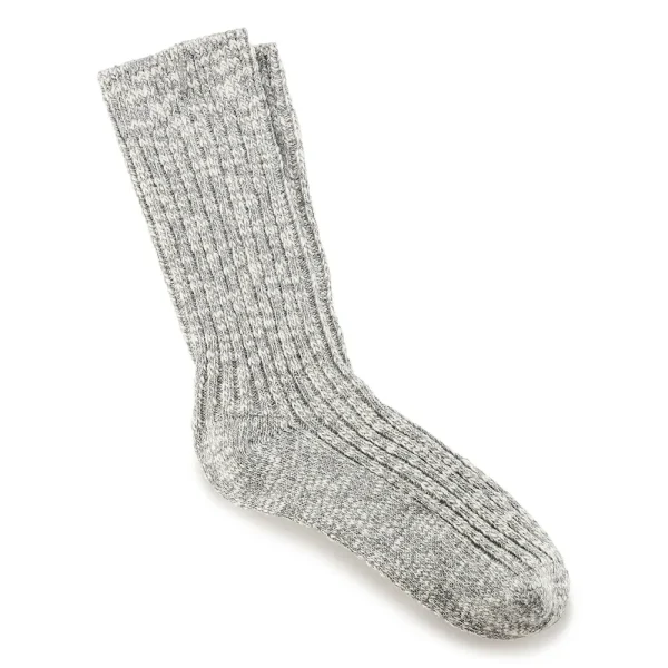 Cotton Slub Men Cotton-Polyamide-Elastane Gray/White