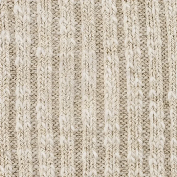 Cotton Slub Men Cotton-Polyamide-Elastane Beige/White - Image 5