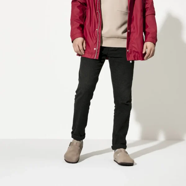 London Suede Leather Taupe - Image 4