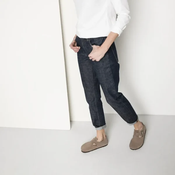 London Suede Leather Taupe - Image 2