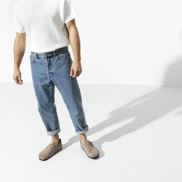 London Suede Leather Taupe - Image 3