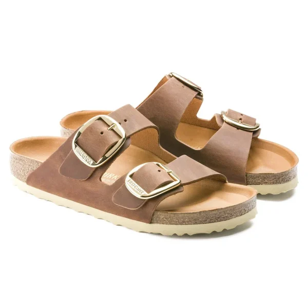 Arizona Big Buckle Oiled Leather Cognac - Image 6
