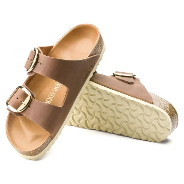 Arizona Big Buckle Oiled Leather Cognac - Image 4