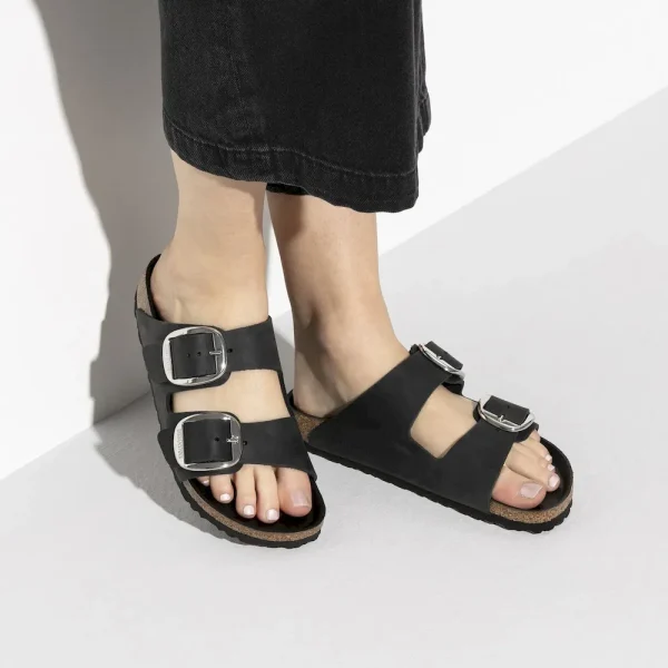 Arizona Big Buckle Oiled Leather Black - Image 3