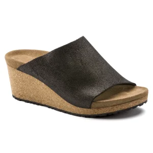 Namica Suede Leather Washed Metallic Antique Black