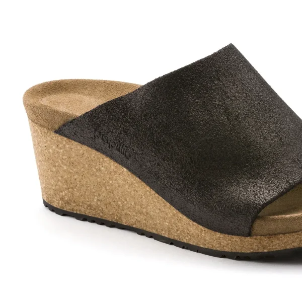Namica Suede Leather Washed Metallic Antique Black - Image 8