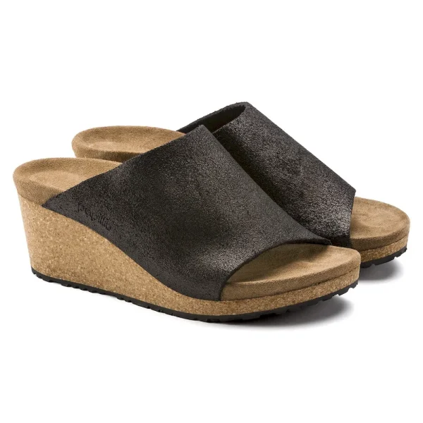 Namica Suede Leather Washed Metallic Antique Black - Image 6