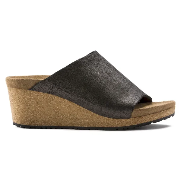 Namica Suede Leather Washed Metallic Antique Black - Image 7