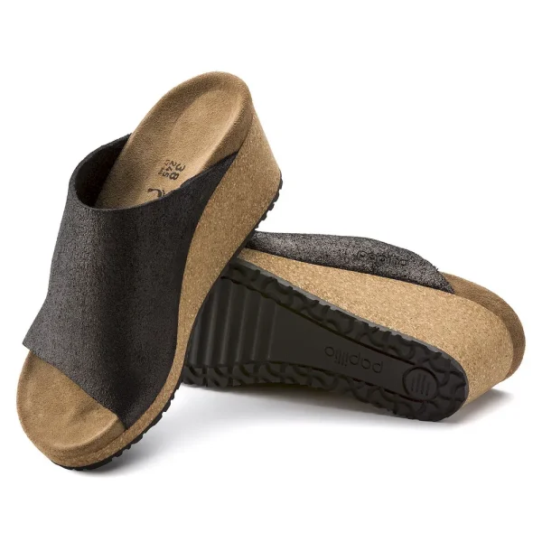 Namica Suede Leather Washed Metallic Antique Black - Image 4