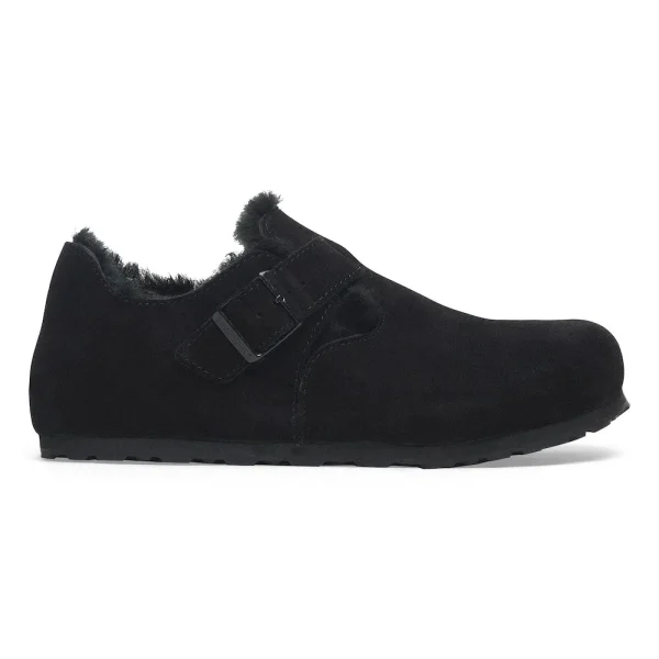 London Shearling Suede Leather Black - Image 11