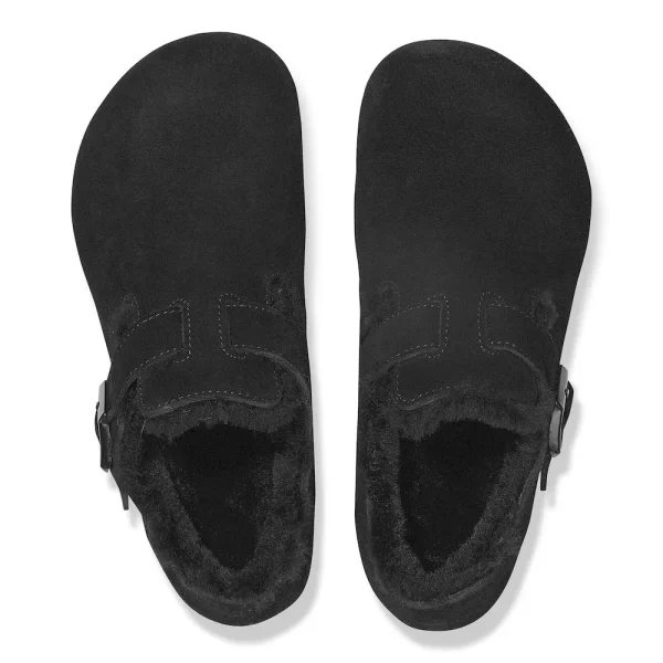 London Shearling Suede Leather Black - Image 7