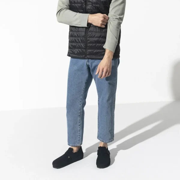 London Shearling Suede Leather Black - Image 3