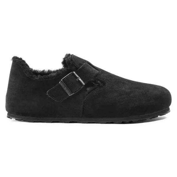 London Shearling Suede Leather Black - Image 10
