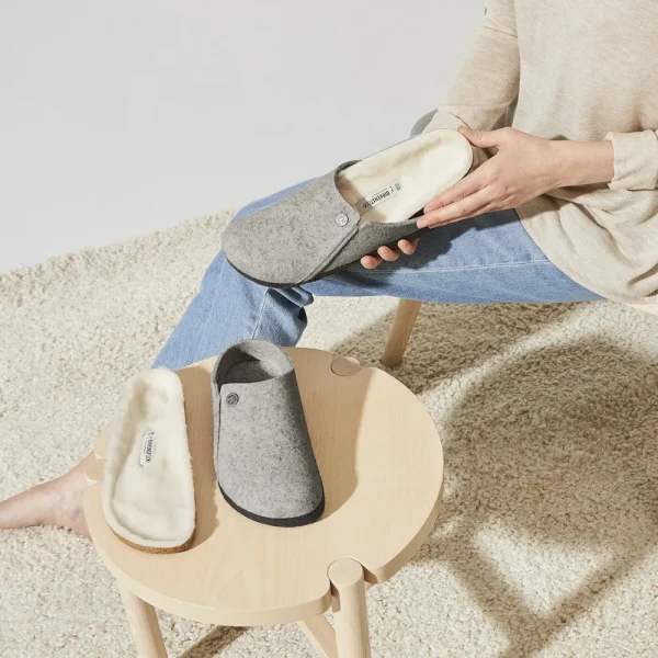 Zermatt Shearling Wool Felt Light Gray - Image 10