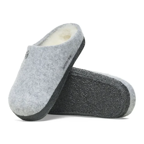 Zermatt Kids Shearling Wool Felt Light Gray - Image 2