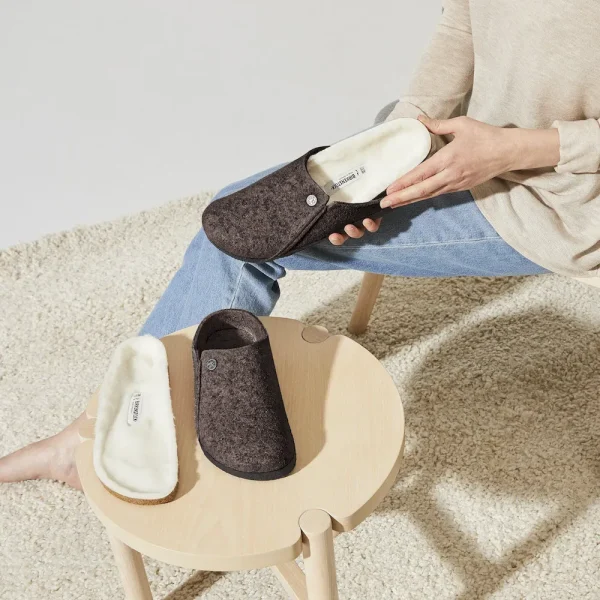 Zermatt Shearling Wool Felt Mocha - Image 8