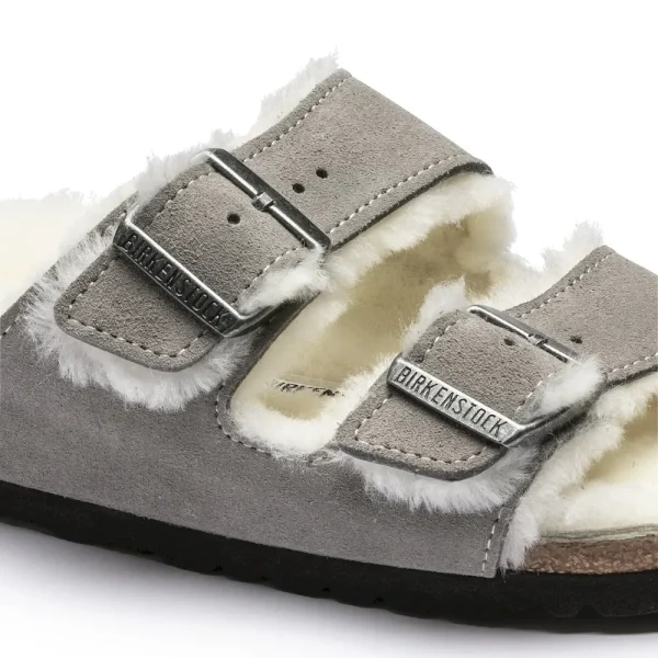 Arizona Shearling Suede Leather Stone Coin - Image 7