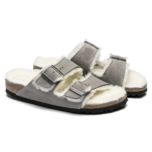 Arizona Shearling Suede Leather Stone Coin - Image 5