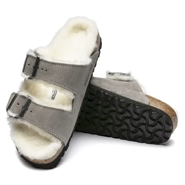 Arizona Shearling Suede Leather Stone Coin - Image 3