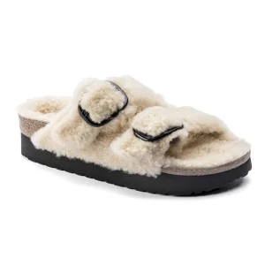 Arizona Big Buckle Shearling Shearling Teddy Eggshell