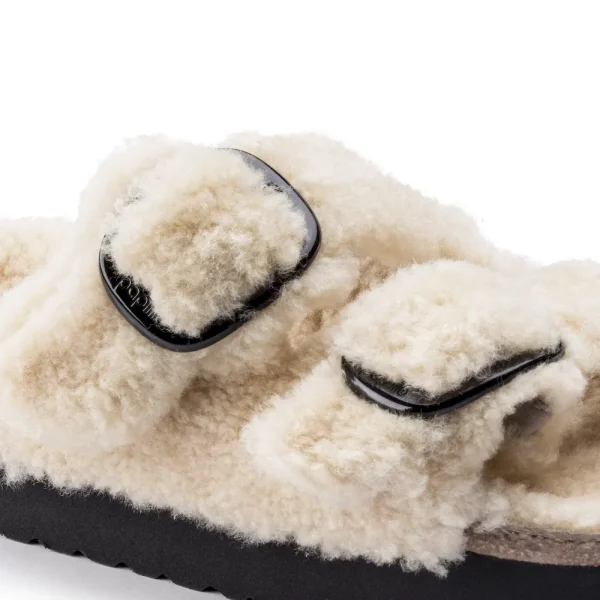 Arizona Big Buckle Shearling Shearling Teddy Eggshell - Image 8