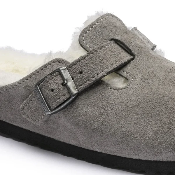 Boston Shearling Suede Leather Stone Coin - Image 7