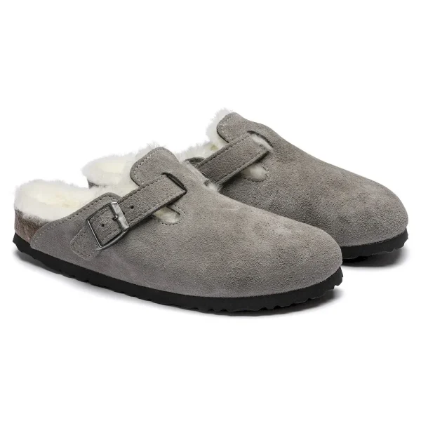 Boston Shearling Suede Leather Stone Coin - Image 5