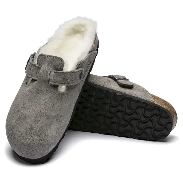 Boston Shearling Suede Leather Stone Coin - Image 3