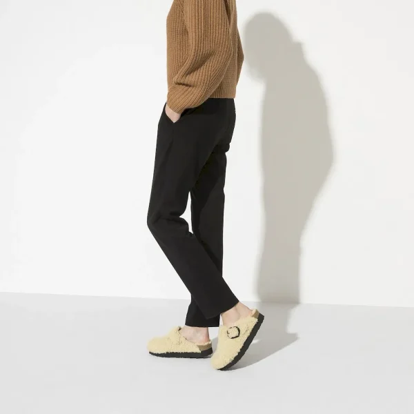Boston Big Buckle Flex Platform Shearling Teddy Eggshell - Image 2