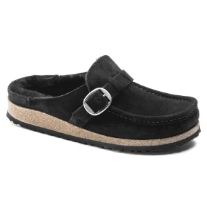 Buckley Shearling Suede Leather Black