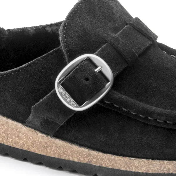 Buckley Shearling Suede Leather Black - Image 15