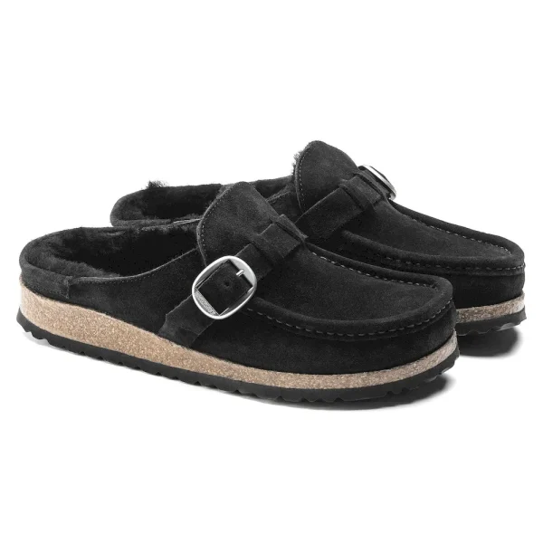Buckley Shearling Suede Leather Black - Image 11