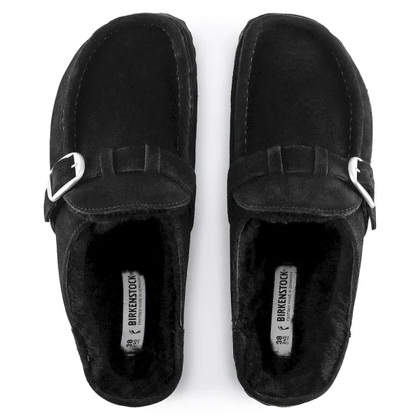 Buckley Shearling Suede Leather Black - Image 9