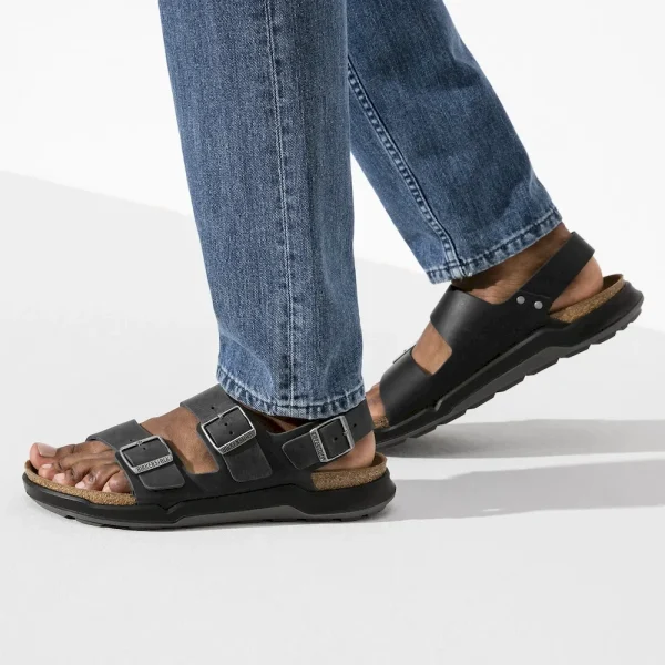 Milano Crosstown Men Oiled Leather Black - Image 3